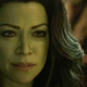 She-Hulk (Tatiana Maslany) in full green mode.
